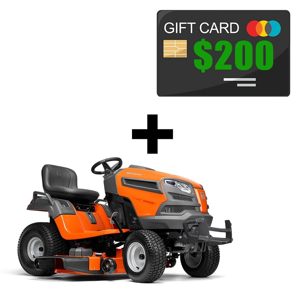 Husqvarna YT48DXLS Lawn Tractor 48" Deck 23 hp Kawasaki - Gift Card