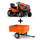 Husqvarna YTH24V48 Lawn Tractor with Dump Cart