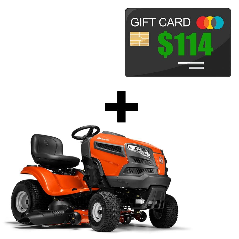 Husqvarna YTH24V48 Lawn Tractor with Gift Card