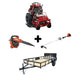 Ferris SRS Z1 36" 19HP Kawasaki Stand-On Mower (5901939) Echo Handhelds and 5x10 Utility Trailer Package