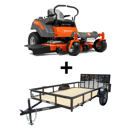 Husqvarna Z254F 24HP Kaw Utility Trailer Bundle - SLE Equipment - 1