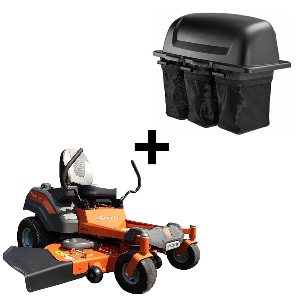Husqvarna Z254F Zero Turn Lawn Mower and Bagger Package