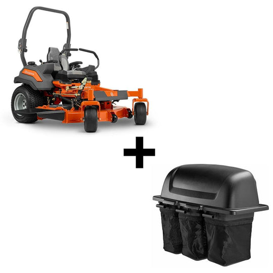 Husqvarna Z554 Kawasaki Zero Turn Mower with Bagger