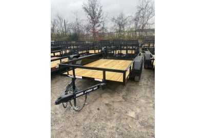 6.4x12 Dovetail Utility Trailer (2) 3500lb Axles