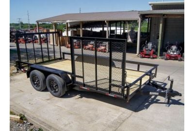 The Versatile 7x14 Straight Deck Utility Trailer with Side Gate