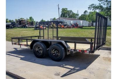 The Versatile 7x14 Straight Deck Utility Trailer with Side Gate