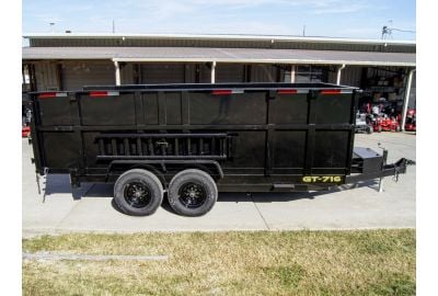 The Versatile and Reliable 7' x 16' Hydraulic Dump Trailer with 4' Sides