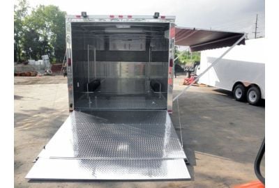 The Ultimate Enclosed Trailer: 8.5'x24' Red ATV Car Bike Equipment Hauler Storage