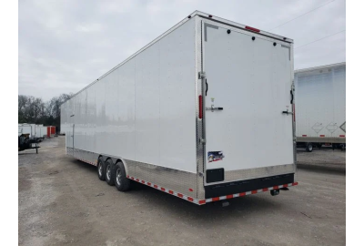 Unmatched Space, Protection, and Convenience: The 8.5' x 48' White Gooseneck Enclosed Trailer