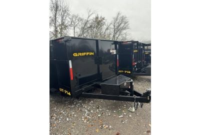 7x14 Hydraulic Dump Trailer with 4ft Sides (2) 7K Axles