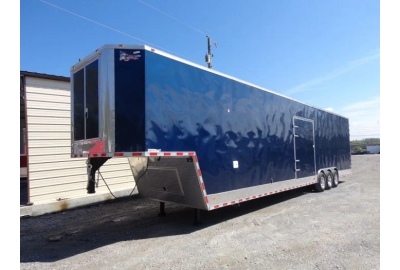 Unveiling the 8.5' x 45' Indigo Blue Enclosed Gooseneck Trailer