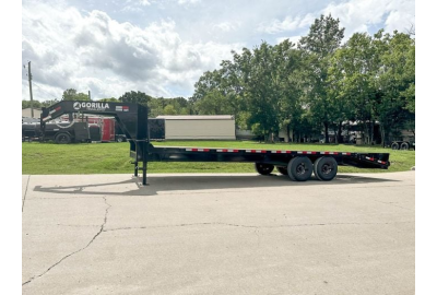 The 8.5x25 IBeam Gooseneck Deckover Trailer