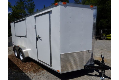 Unveiling the Potential: Concession Trailer 7'x16' White with Serving Window