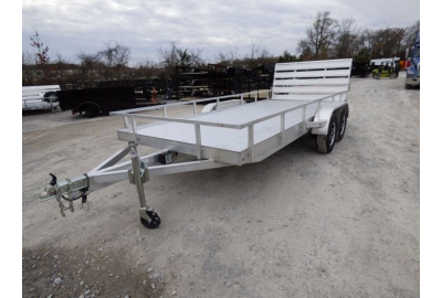 Setting a New Standard: 6.4' x 16' All Aluminum Utility Trailer Dual Axle Straight Deck