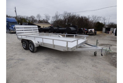 Setting a New Standard: 6.4' x 16' All Aluminum Utility Trailer Dual Axle Straight Deck