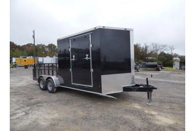 Unveiling the Versatile Enclosed Utility Hybrid Trailer: Perfect for Lawn Mower, Equipment Hauling, and Storage