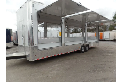 A Comprehensive Look at the 8.5' x 30' Concession Bar Event Trailer With Appliances