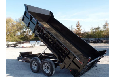 Dump Trailer 7' X 14' Hydraulic 2ft Sides 7,000lb Axles