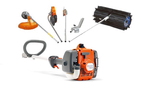 New Husqvarna 122LDx Multi Purpose String Trimmer Attachments & Clean