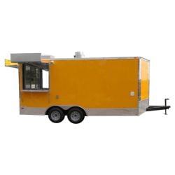 Concession Trailer 8.5'x17' Yellow White Background