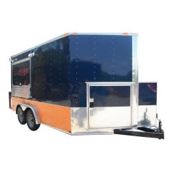 Concession Trailer 7'x13' Blue - Catering Vending Event Food