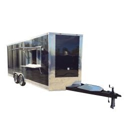 8.5' x 18' Concession Food Trailer Elite White Event Catering