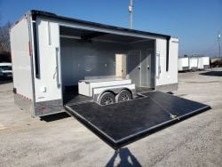 8.5' x 24' White Stage Trailer