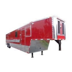 Concession Trailer 8.5'x44' Gooseneck Catering Vending Red