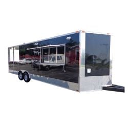 Concession Trailer 8.5' x 26' Catering Food Event BBQ Custom Enclosed-Black