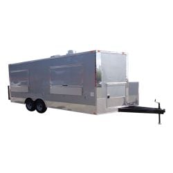 Concession Trailer 8.5' x 20' (Silver frost)  Vending Enclosed Catering Kitchen