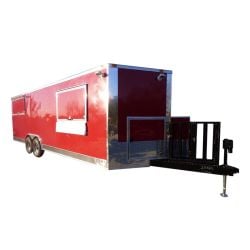 Concession Trailer 8.5'x24' Red Food Event Catering 