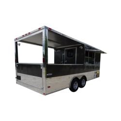 Concession Trailer 8.5'X20' Black BBQ Food Event Catering  