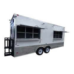 Concession Trailer 8.5'x20' White Food Event Catering With Appliances