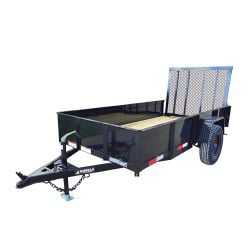 5x10 Utility Trailer with 18in Metal Sides 3500lb Axle