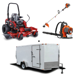 Toro 74015 ZMaster Zero Turn Mower Handhelds Enclosed Trailer Bundle