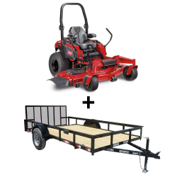  Toro 74020 ZMaster 60" Zero Turn Mower Util Trailer Bundle