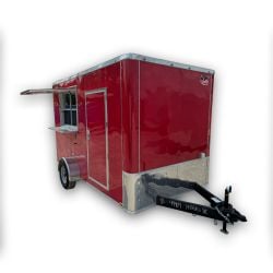 7' X 12' Flat Front Concession Trailer Food Event Catering 