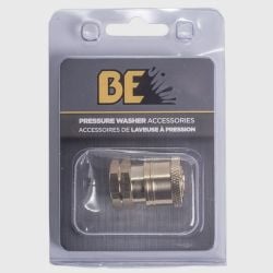 BE 85.300.102BEP - 1/4" QC FNPT Brass Pressure Washer Coupling