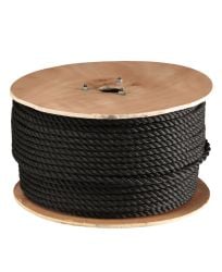 Wolverine 1/2" 600' Black 3 Strand Twisted Poly Rope