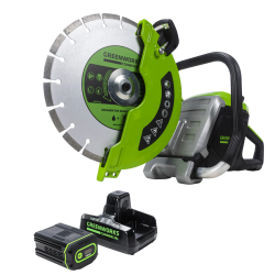 Greenworks 82PC12-4DP 12" Power Cutter Kit 82V 4Ah Battery and Charger