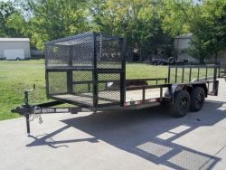 6.4x16 Dovetail Utility Trailer with Stacked Baskets