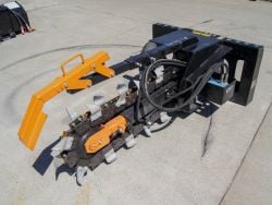 Mower King SSCT 48'' Trencher Hydraulic Skid Steer Attachment