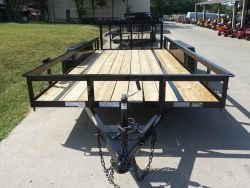 7x16 Dovetail Utility Trailer (2) 3,500lb Axles 