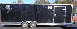 Enclosed Trailer 8.5'x26' Black - Cargo Car ATV Hauler Storage