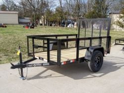 5x8 Straight Deck Utility Trailer with 2ft Side Rails 3500lb Axle