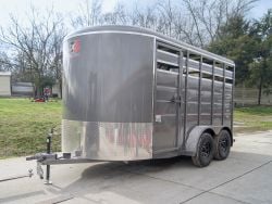 14ft Charcoal Horse Livestock Trailer (2) 3,500lb Axles with Dressing Room