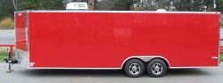 Enclosed Trailer 8.5'x24' Red - Motorcycle Car Bike Hauler