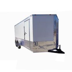 Enclosed Trailer 7'x16' White - V-Nose w/ Splash Guard Cargo Trailer