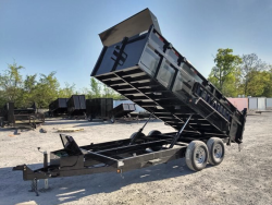 7x16 Hydraulic Dump Trailer with 3ft Sides (2) 7K Axles