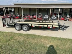 7x20 Heavy Duty Dovetail Utility Trailer (2) 5,200lb Axles with Brakes